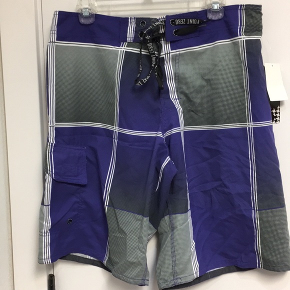 Point Zero Men’s Large Swim Trunks - Picture 1 of 4